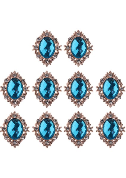 6X10PCS Rhinestone Düz Arka Boncuklar Düğme Karalama Defteri Süslemesi 6 Pcs (Yurt Dışından) indirimleri