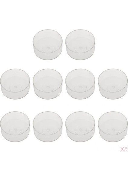 50PCS Tealight Fincan Kaplar Çay Işık Diy (Yurt Dışından)
