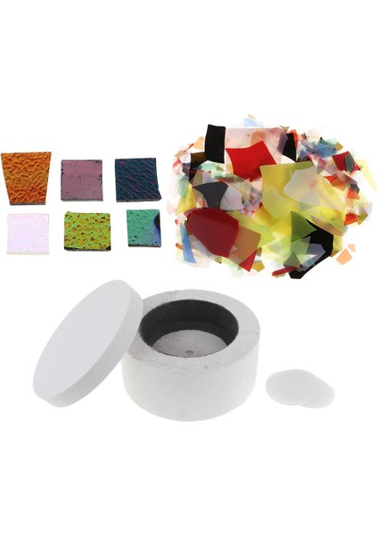 3x Renkli 28G Dikroik Kaynatma Cam Parçaları Diy Mikrodalga Fırın Takı Aracı (Yurt Dışından)