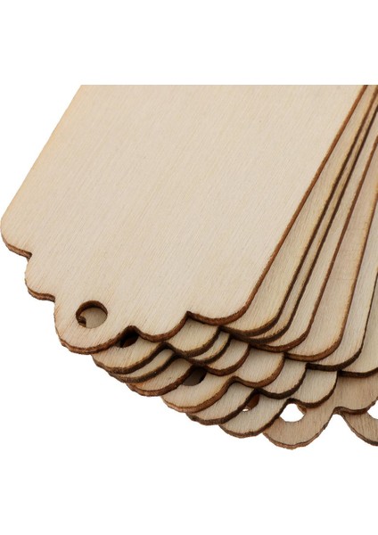 100 Adet Bitmemiş Ahşap Şekiller Etiketler Ahşap Hediye Etiketleri Düğün Partisi Favors 6.8x3.9cm Doğal (Yurt Dışından) indirimleri