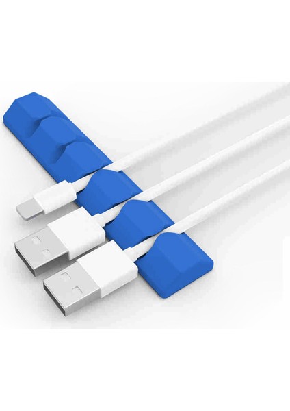 Kablo Klipsleri Kablo Organizatörü USB Kablo Organizatörü USB Şarj Cihazı Tel Kablo Tutucu Mavi (Yurt Dışından) fiyatları