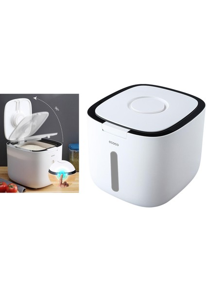Nano Pirinç Silindiri Pirinç Tahıl Depolama İçin Nem Korumalı Siyah 5 kg. Siyah 5 kg. 8.2 x 9 x 7inch (Yurt Dışından)