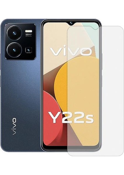 ECR MOBILE Vivo Y22S Şeffaf Esnek Nano Kırılmayan Ekran Koruyucu