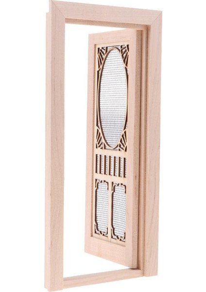 1/12 Minyatür Harici Içi Boş Ekran Kapı Bebek Evi Mobilya Ahşap Boyasız (Yurt Dışından) fırsatları