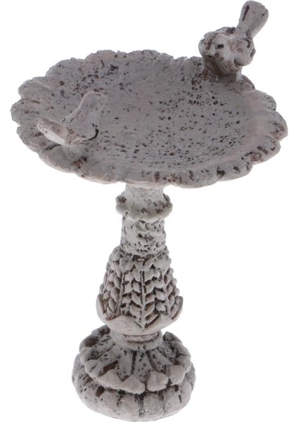 1/12 Dollhouse Minyatür Kuş Banyosu Çeşme Peri Bahçe Aksesuarları Gri (Yurt Dışından) fırsatları