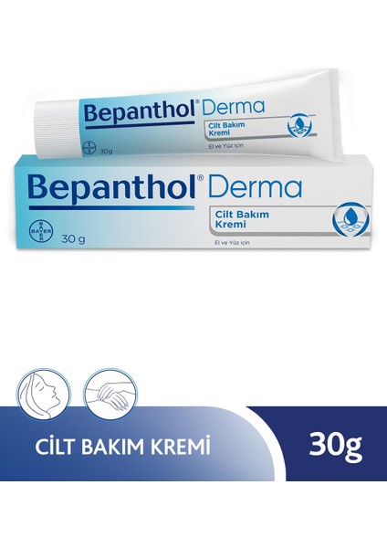 Derma Cilt Bakım Kremi 30 G + 3 Adet Cilt Bakım Kremi 3.5 G