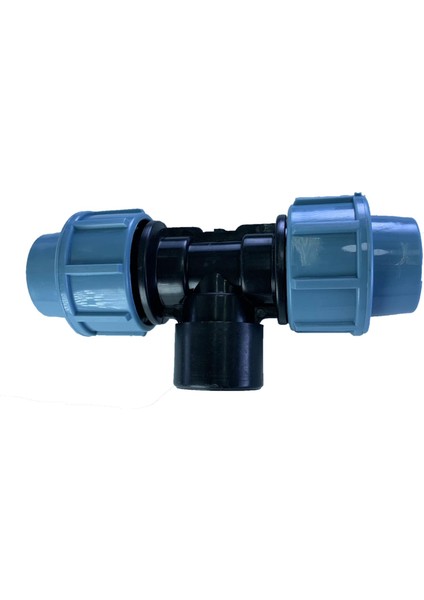 Pe / Iplik Tüp Bağlantıcıları Adaptörü Sıhhi Tesisat 3 Yolu Kadın 20MM (Yurt Dışından)