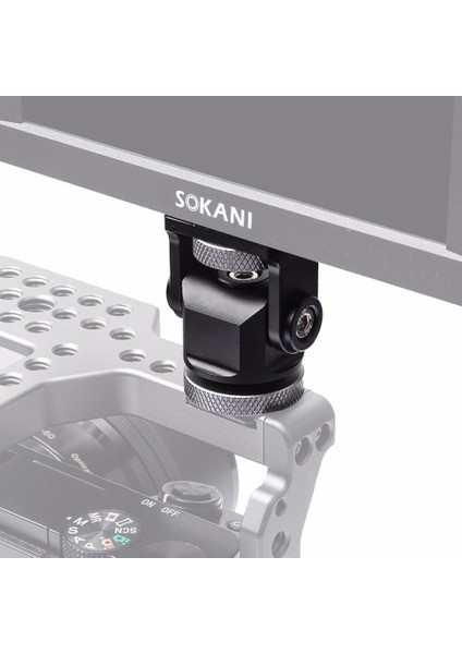 Hot Shoe Flaş Kızağı Monitör Vb. Bağlantı Adaptörü 1/4 Inç