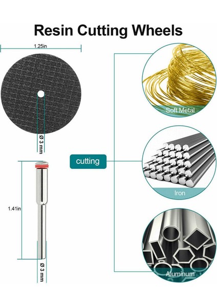 34X Tool Aletler Ahşap Işlemesi Için Reçine Kesme Diskleri (Yurt Dışından)