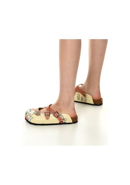 Azizsahinshoes 5410 Tilki Desenli Çapraz Sabo Terlik fırsatları