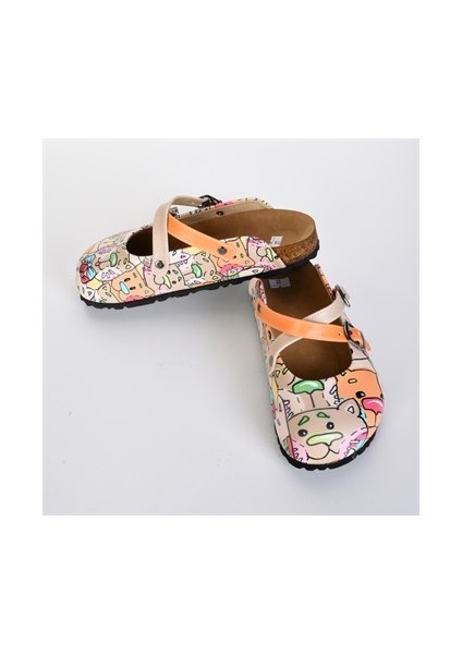Azizsahinshoes 5413 Hayvan Desenli Çapraz Sabo Terlik indirimleri
