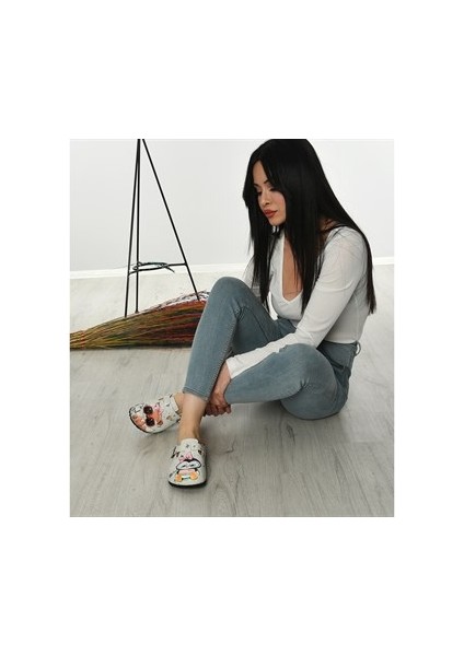 Azizsahinshoes 6284 Penguen Ve Tilki Sabo Terlik
