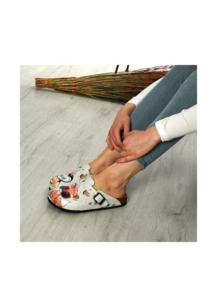 Azizsahinshoes 6284 Penguen Ve Tilki Sabo Terlik