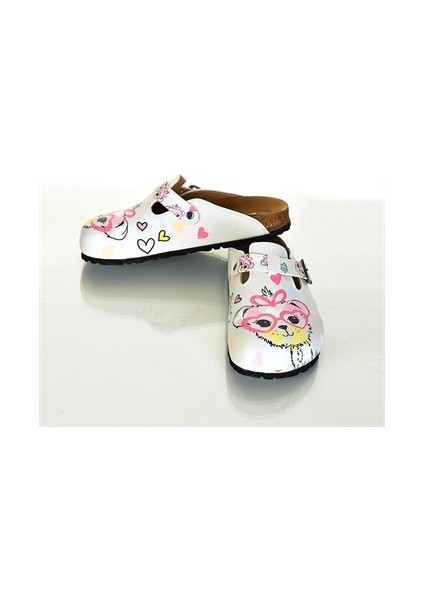 Azizsahinshoes 6311 Gözlüklü Köpek Sabo Terlik indirimleri