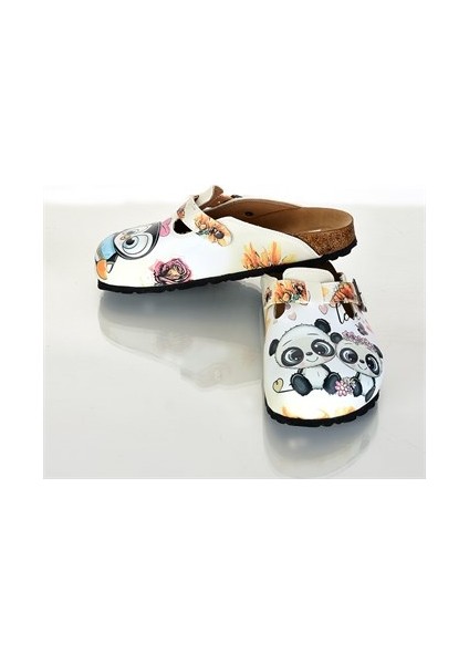 Azizsahinshoes 6288 Panda Ve Penguen Sabo Terlik