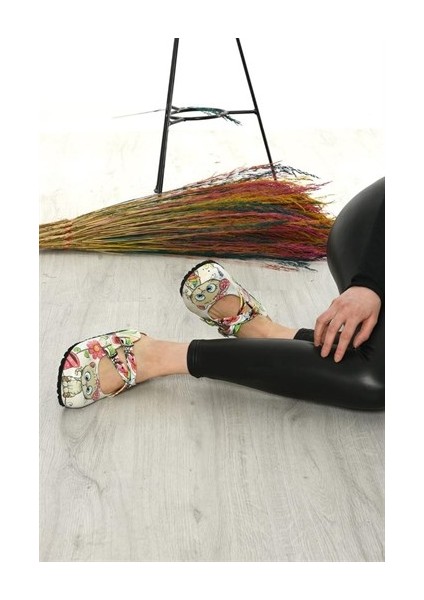 Azizsahinshoes 6299 Yavru Kedi Çapraz Sabo Terlik modelleri