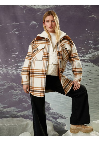 Şahika Ercümen x Koton - Düğmeli Cepli Oversize Gömlek Ceket fiyatları