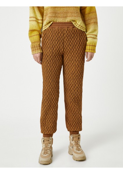 Şahika Ercümen x Koton - Kapitone Beli Lastikli Jogger Eşofman Altı indirimleri