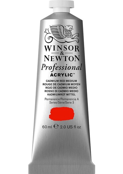 Professional Akrilik Boya 60ML Cadmium Red Medium 099 S.3