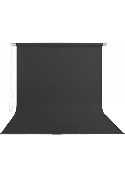 195 cm x 400 cm Sonsuz Siyah Fon Perdesi Seti