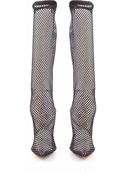 Deri Kadın Topuklu Çizme 53620 modelleri