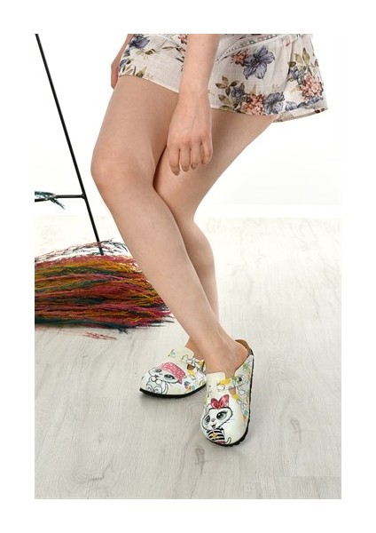 Azizsahinshoes 6302 Şapkalı Kedili Sabo Terlik modelleri