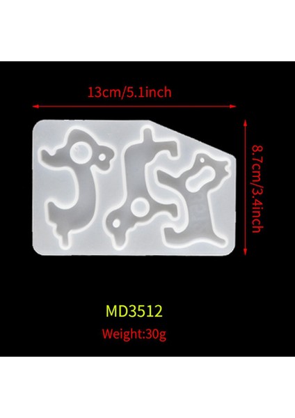 Silikon Dıy Epoksi Reçine Kapı Kulpları Için Anahtarlık 13X8.7 cm 13X8.7CM fiyatları