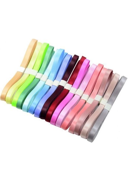 4x 16X 1 Yarda Saç Yay Dekorasyonu Için Çift Taraflı Saten Kurdeleler