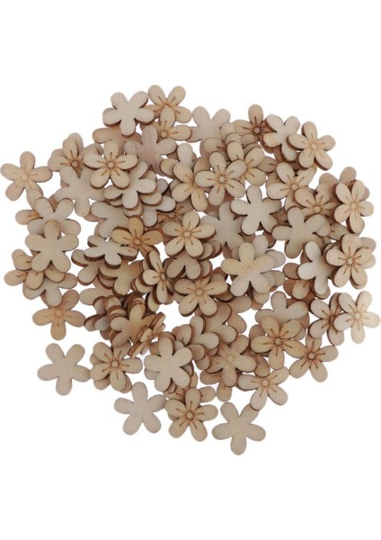 5xkahverengi Süslemeler Kesilmiş Dilimler 100PCS Çiçek Şekilleri Doğa Süslemeleri(Yurt Dışından) fırsatları