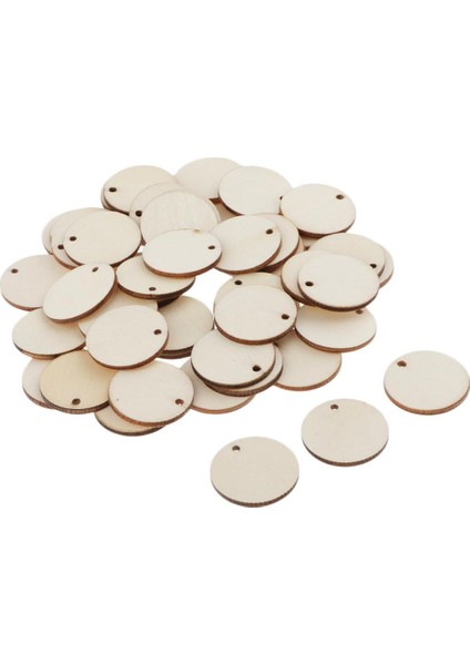 50X Bitmemiş Yuvarlak Çember Parçaları Plaklar Diskler Deli 29MM ile Günlük(Yurt Dışından)