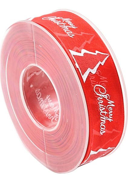 25MM x 20M Mutlu Noel Şeritleri Tatil Hediye Sarma Dıy Için Makara ile fiyatları