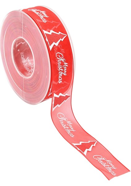 25MM x 20M Mutlu Noel Şeritleri Tatil Hediye Sarma Dıy Için Makara ile modelleri