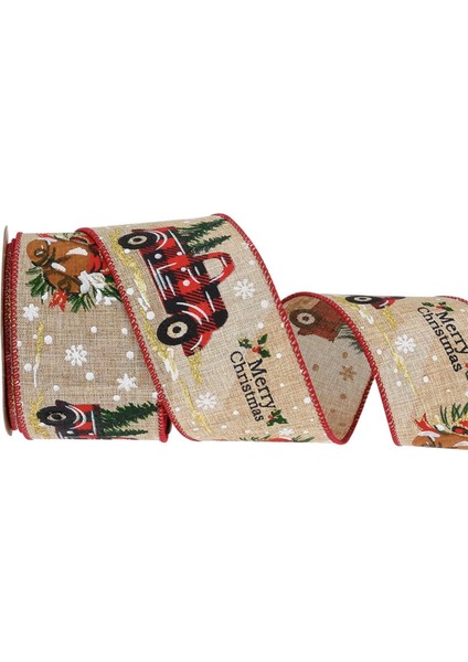 10 Metre Noel Şeridi Baskılı Kablolu Dıy Craft Hediye Yay Malzemeleri(Yurt Dışından) modelleri