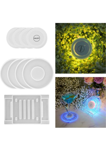 Coaster Reçine Döküm Jel Takı Kolye Yapımı Dıy