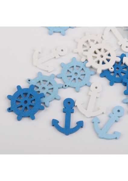 100KAHVERENGI Denizcilik Çapa Tekerlek Boncukları Takılar Zanaat Scrapbooking Süslemesi modelleri