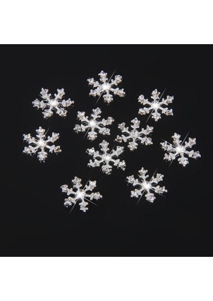 60 Kristal Kar Tanesi Düğmeleri Noel Için Düz Back Sızıntıları (Yurt Dışından) fırsatları