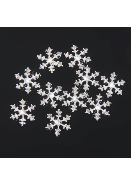 60 Kristal Kar Tanesi Düğmeleri Noel Için Düz Back Sızıntıları (Yurt Dışından) indirimleri