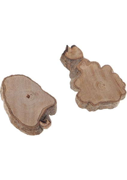 60PCS/ Dilimler Çemberler Rustik Parçalar 2-4cm Çap. Dekorasyon (Yurt Dışından)