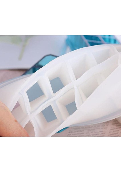 Dolity 2x Silikon Ruj/kozmetik Fırça Depolama Kutusu Reçine Döküm 12 Grid (Yurt Dışından) fırsatları