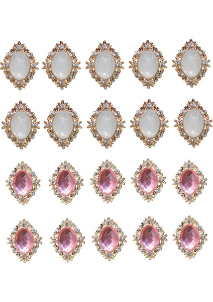 20PCS Kristaller Rhinestones Flatback Düğmeleri Partiler 25X30MM (Yurt Dışından)