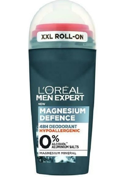 L'oreal Paris Men Expert Erkek Deodorant Magnesıum Defense Hipoalerjenik Roll On 50 ml