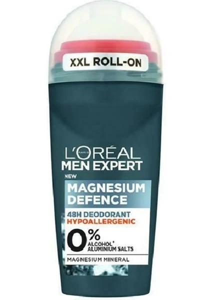 L'Oréal Paris Men Expert L'oreal Paris Men Expert Erkek Deodorant Magnesıum Defense Hipoalerjenik Roll On 50 ml