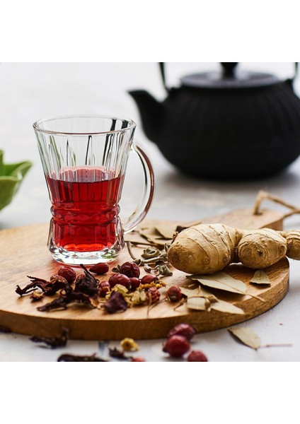 Venüs Kulplu 6'lı Çay Bardağı - 150 ml