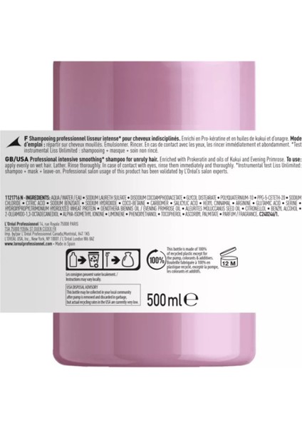 Loreal Professionnel L'oreal Professionnel Serie Expert Liss Unlimited Shampoo 1500 ml modelleri