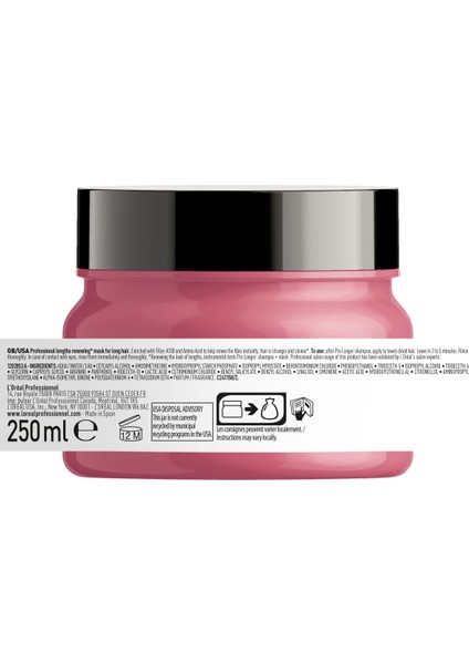 Loreal Professionnel L'oreal Professionnel Serie Expert Pro Longer Saç Boylarının Görünümünü Yenileyici Maske 250 ml