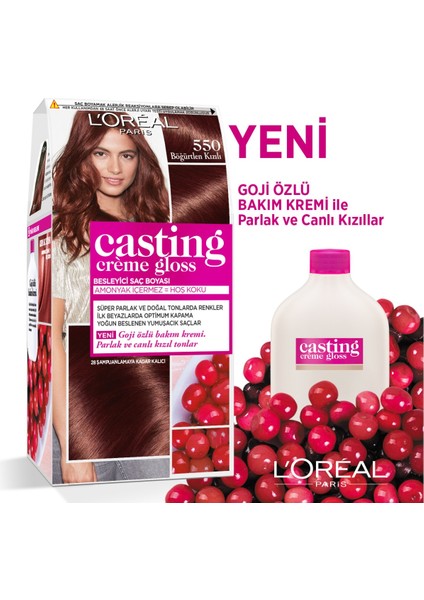 L'oreal Paris Saç Boyası - Casting Creme Gloss 550 Böğürtlen Kızılı 3600523291489 fiyatları