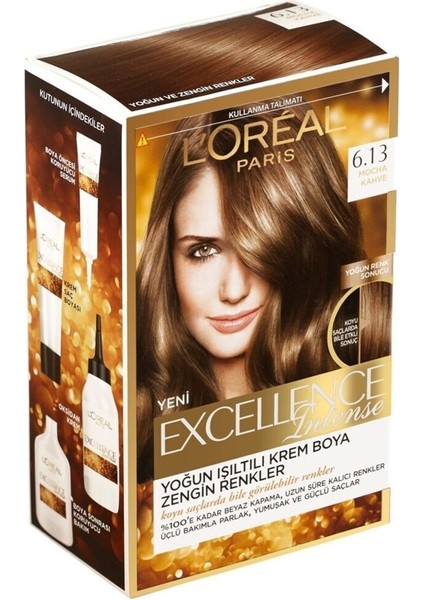 LOreal Paris L'oreal Paris L'oréal Paris Excellence Intense Saç Boyası - 6.13 Mocha Kahve