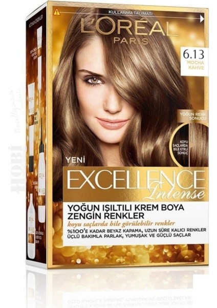 LOreal Paris L'oreal Paris L'oréal Paris Excellence Intense Saç Boyası - 6.13 Mocha Kahve