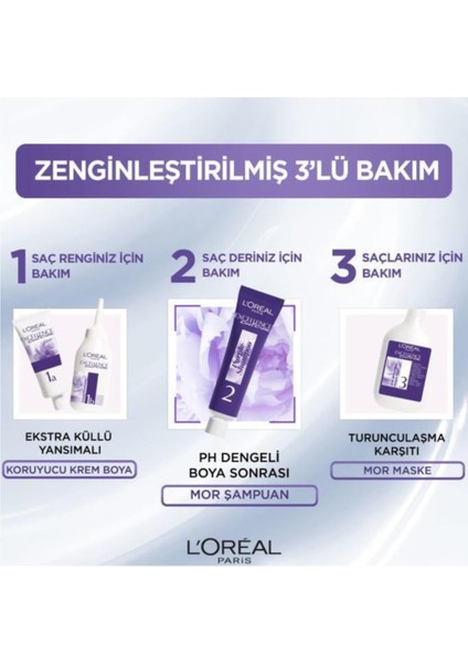 L'oreal Paris Excellence Cool Creme Saç Boyası – 7.11 Ekstra Küllü Kumral 2'li Set indirimleri