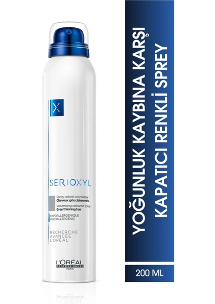 Loreal Professionnel L'oreal Professionnel Serioxyl Yoğunluk Kaybına Karşı Hacim Verici Gri Renkli Sprey 200 ml